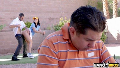 A Golf Lesson For His Wife 7