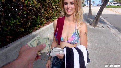 Bikini Teen Sucks Cock For Money 26