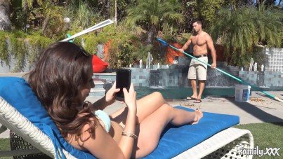 I Like To Watch My Stepdad Cleans The Pool 5