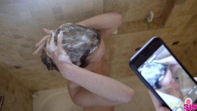 Watching My Stepsis Takes A Shower 29